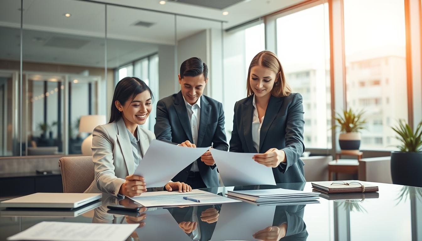 Real estate ownership transfer documents and closing confirmation